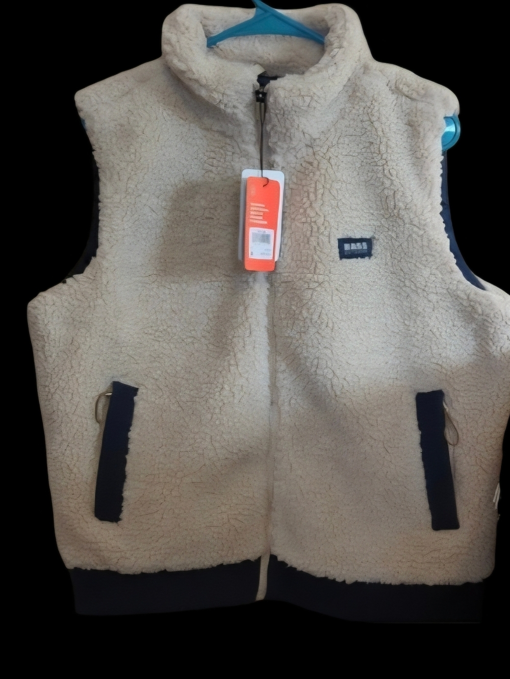 Bass & Co. Cream Sherpa Fleece Vest - Women's XL